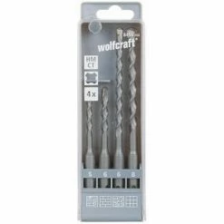 Brandneu ???? Wolfcraft ???? Hammer-Schlagbohrer-Set HM Standard 4-tlg. SDS-plus Schaft 8456000, Ø 5 - 8 Mm, 4-teilig 07610811029557 ????