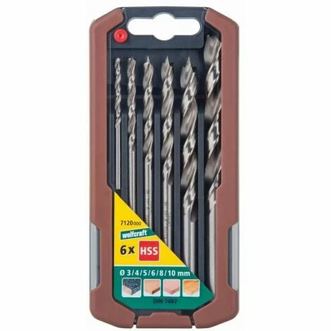 Wolfcraft Holzspiralbohrer-Set HSS Professional 6-tlg. 7120000, Ø 3 - 10 mm, 6-teilig 4006885712003 Set Hss Billig ???? Wolfcraft Holzspiralbohrer-Set HSS Professional 6-tlg. 7120000, Ø 3 - 10 Mm, 6-teilig 4006885712003 Set Hss ⭐ -WOLFCRAFT Shop 20412708 1