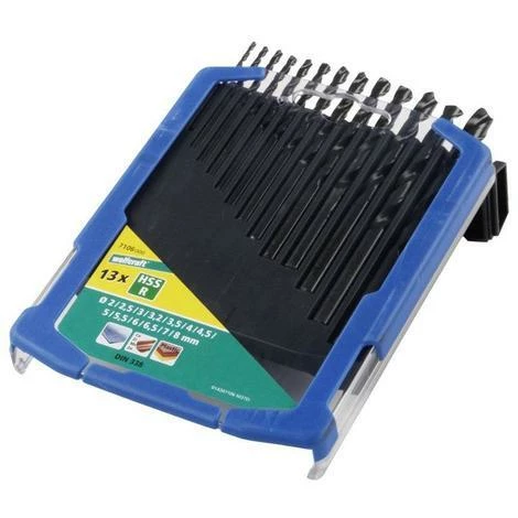 wolfcraft 13 Spiralbohrer HSS rollgewalzt, in Box Ø 2,0-8,0 mm Blitzangebot ???? Wolfcraft 13 Spiralbohrer HSS Rollgewalzt, In Box Ø 2,0-8,0 Mm ???? -WOLFCRAFT Shop 2491799 1