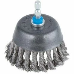 Brandneu ???? Wolfcraft 1 Topf-Drahtbürste Gezopft ø65mm ⭐