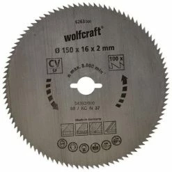 Billig ???? Wolfcraft 1 Kreissägeblatt CV, 100 Zähne ø150mm - 6263000 ????