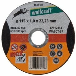 Besorgen ✔️ Wolfcraft 1 Trennscheibe Inox ø115x1,0x22,2mm ????
