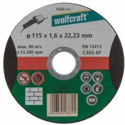 Angebote ???? Wolfcraft 1 Trennscheibe Stein ø115x1,6x22,2mm ????