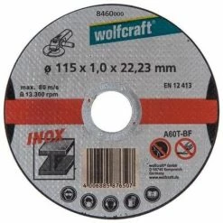 Großhandel ???? Wolfcraft 3 Trennscheiben Inox ø 115x1,0x22,2 Mm ????