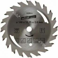 Billig ???? Wolfcraft HM-Kreissägeblatt, 140x12.75x2.4 Mm, 20 Zähne ????