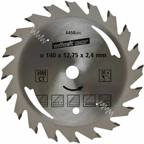 Wolfcraft HM-Kreissägeblatt, 140x12.75x2.4 mm, 20 Zähne Billig ???? Wolfcraft HM-Kreissägeblatt, 140x12.75x2.4 Mm, 20 Zähne ???? -WOLFCRAFT Shop 2903011 1