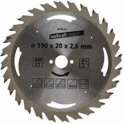 Besorgen ???? Wolfcraft HM-Kreissägeblatt, 190x20x2.6 Mm, 28 Zähne ????
