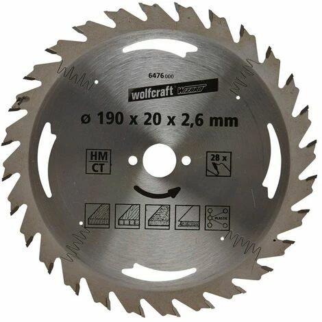 Besorgen ???? Wolfcraft HM-Kreissägeblatt, 190x20x2.6 Mm, 28 Zähne ???? 3 Besorgen ???? Wolfcraft HM-Kreissägeblatt, 190x20x2.6 Mm, 28 Zähne ????