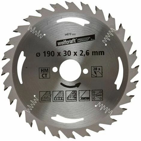 Wolfcraft HM-Kreissägeblatt, 190x30x2.6 mm, 28 Zähne Großhandel ❤️ Wolfcraft HM-Kreissägeblatt, 190x30x2.6 Mm, 28 Zähne ⭐ -WOLFCRAFT Shop 2903021 1