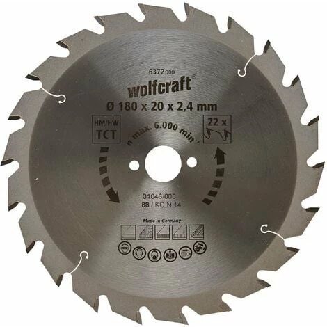 Schlussverkauf ???? Wolfcraft HM-Kreissägeblatt, 180x20x2.4 Mm, 22 Zähne ⌛ 3 Schlussverkauf ???? Wolfcraft HM-Kreissägeblatt, 180x20x2.4 Mm, 22 Zähne ⌛