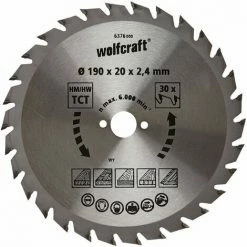 Billig ⭐ Wolfcraft HM-Kreissägeblatt, 190x20x2.4 Mm, 30 Zähne ⌛
