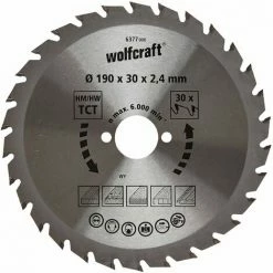 Bestes Angebot ???? Wolfcraft HM-Kreissägeblatt, 200x30x2.4 Mm, 30 Zähne ????