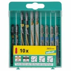 Billig ✨ Wolfcraft 1 Stichsägebl.-Box Sort.,T-Schaft,10tlg. - 2655000 ????