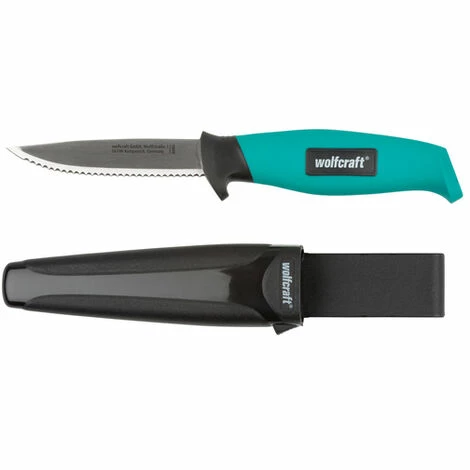 Schlussverkauf ???? Wolfcraft Outdoormesser Mit Gezahnter Klinge Und Köcher ???? 4 Schlussverkauf ???? Wolfcraft Outdoormesser Mit Gezahnter Klinge Und Köcher ???? – Bild 2