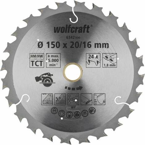 Wolfcraft Kreissägeblatt Ø 150 mm, Bohrung Ø 12,75 mm Hartmetall Sägeblatt Coupon ???? Wolfcraft Kreissägeblatt Ø 150 Mm, Bohrung Ø 12,75 Mm Hartmetall Sägeblatt ✨ -WOLFCRAFT Shop 47817608 2