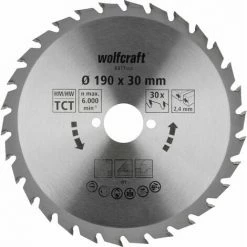 Am billigsten ???? Wolfcraft Kreissägeblatt - Serie Grün, Ø 190 Mm, Bohrung Ø 30 Mm Grün Grün 6377000 Kreissägeblatt Wolfcraft ????