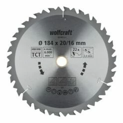 Schlussverkauf ???? Handkreiss&auml;geblatt HM Z22 184x2,4x16/20mm Wechselzahn Wolfcraft ????