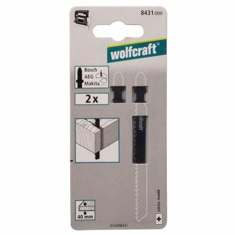 Wolfcraft Stichsägeblätter 8431000, Länge 100 mm, T-Schaft, 2 Stück 0761100777 Wolfcraft 4006885843103 Rabatt ???? Wolfcraft Stichsägeblätter 8431000, Länge 100 Mm, T-Schaft, 2 Stück 0761100777 Wolfcraft 4006885843103 ???? -WOLFCRAFT Shop 63875385 1