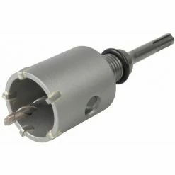 Besorgen ⭐ WOLFCRAFT Bohrkrone, Hartmetallbestückt, Mit Spanndorn SDS-Plus ????