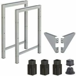 Bestpreis ✔️ Wolfcraft 6782000 - 1 Satz Füße, Inhalt: 2 Paar Füße, 4 Standardfüße, 1 Satz Faltplatten ✔️