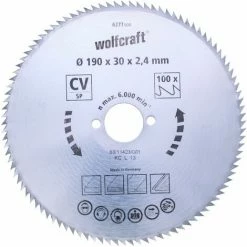 Neu âď¸ Wolfcraft Kreissägeblätter Dünne Schnittfuge 150 X 20 Mm 100 Zähne ????