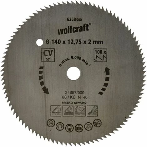 Neu ✔️ Wolfcraft Kreissägeblätter Dünne Schnittfuge 150 X 20 Mm 100 Zähne ???? 4 Neu ✔️ Wolfcraft Kreissägeblätter Dünne Schnittfuge 150 X 20 Mm 100 Zähne ???? – Bild 2