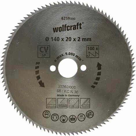 Neu ✔️ Wolfcraft Kreissägeblätter Dünne Schnittfuge 150 X 20 Mm 100 Zähne ???? 6 Neu ✔️ Wolfcraft Kreissägeblätter Dünne Schnittfuge 150 X 20 Mm 100 Zähne ???? – Bild 4
